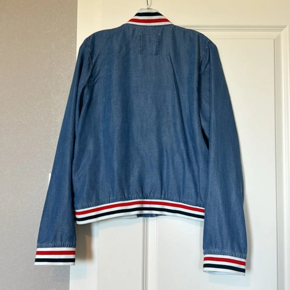 Mossimo chambray varsity jacket - Picture 3 of 8